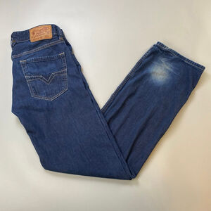 Men's Diesel Larkee Regular Straight Jeans Size 30 Blue Tunisia 80s Casual